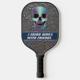 Personalisierter Schädel bei Eisschlick Pickleball Schläger