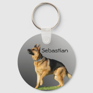 Personalisierter Schäferhund Schlüsselanhänger