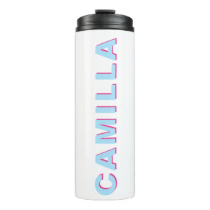 Personalisierter Schattenname - Junggesellinnenabs Thermosbecher