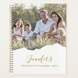 Personalisierter schicker zerrissener Fotoeffekt Planer