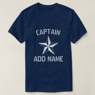 Personalisierter Schiffsführer Name der großen n T-Shirt