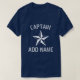 Personalisierter Schiffsführer Name der großen nau T-Shirt (Design vorne)