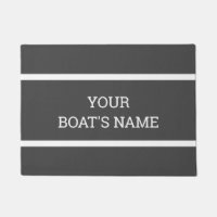 Personalisierter Schiffsname Dock Mat