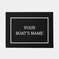 Personalisierter Schiffsname Dock Mat