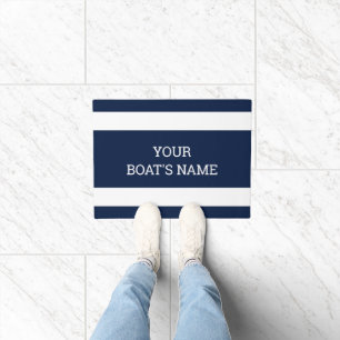 Personalisierter Schiffsname Dock Mat Fußmatte