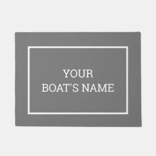 Personalisierter Schiffsname Dock Mat Fußmatte