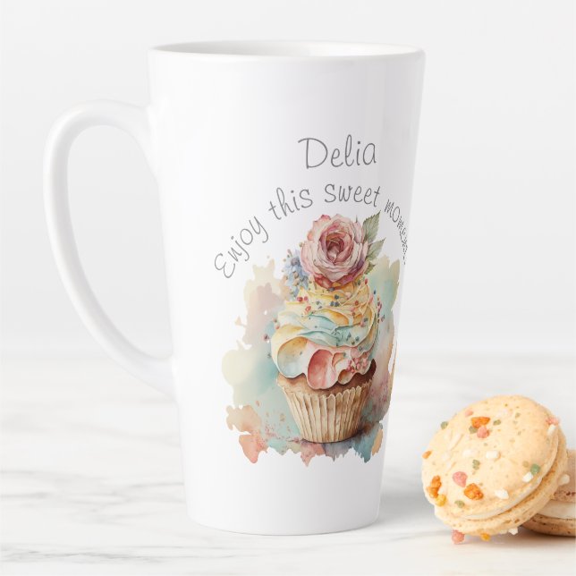 Personalisierter Schleim. Geschenk für sie. Cupcak Milchtasse (Beispiel)
