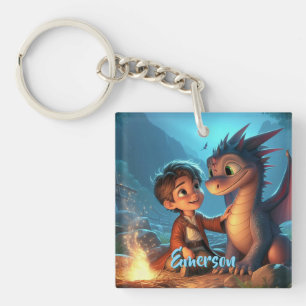 Personalisierter Schlüsselanhänger für Drachen und