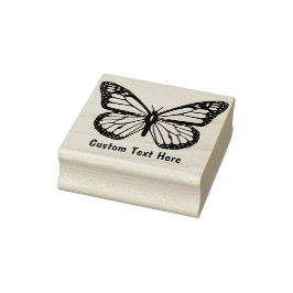 Personalisierter Schmetterling #2 Gummistempel