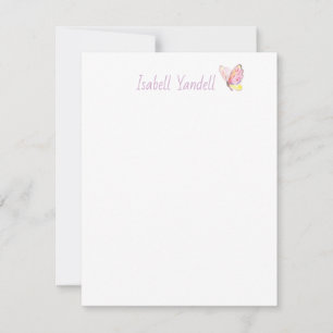 Personalisierter Schmetterling Mitteilungskarte