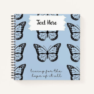 Personalisierter Schmetterling Notizbuch