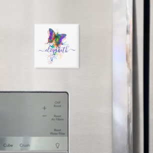 Personalisierter Schmetterling-Splatter Magnet