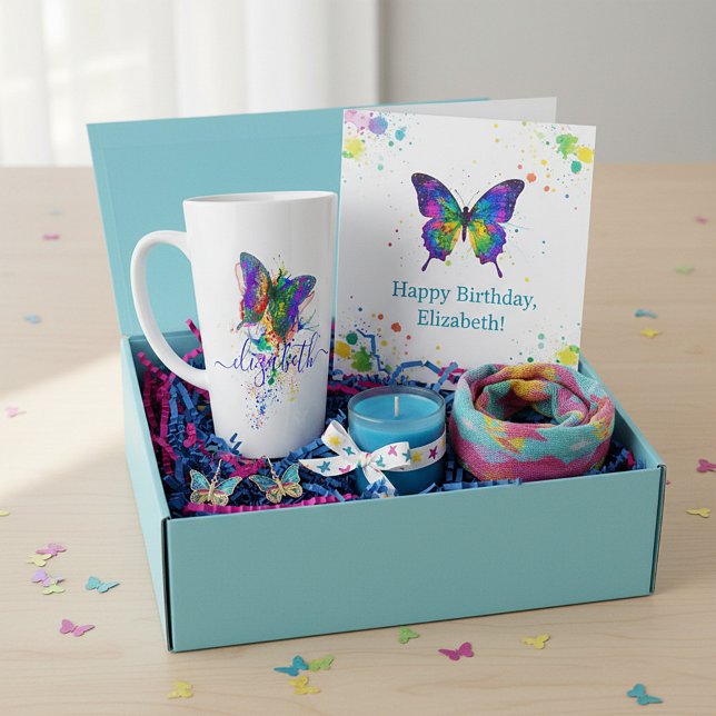 Personalisierter Schmetterling-Spritzer Milchtasse (Von Creator hochgeladen)