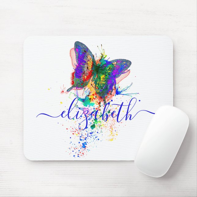Personalisierter Schmetterling-Spritzer Mousepad (Mit Mouse)