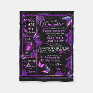 Personalisierter Schmetterling zu meinem Töchterbl Fleecedecke