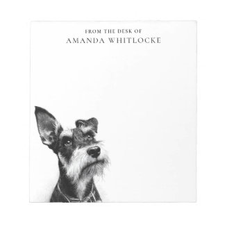 Personalisierter Schnauzer Notizblock