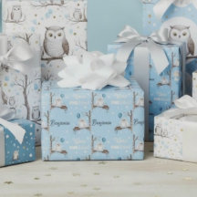 Personalisierter Schneeeule Winter Onederland Gebu