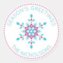 Personalisierter Schneeflockenaufenthalt