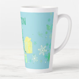 Personalisierter Schneemann mit Geschenken Milchtasse