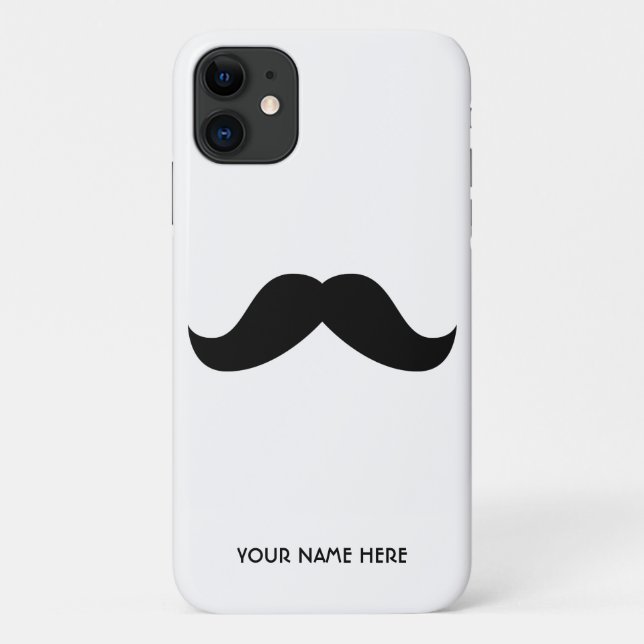 Personalisierter Schnurrbart Case-Mate iPhone Hülle (Rückseite)