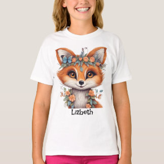 Personalisierter schöner Fuchs T - Shirt: Graceful T-Shirt
