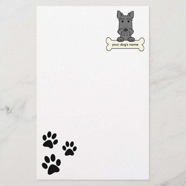 Personalisierter schottischer Terrier Briefpapier (Vorderseite)