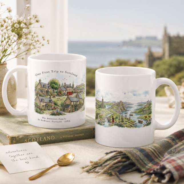 Personalisierter Schottland-Reisebecher Kaffeetasse (Von Creator hochgeladen)