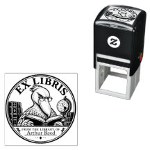 Personalisierter Schuhschnabel Ex Libris Bibliothe