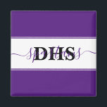 Personalisierter Schulblock Magnet<br><div class="desc">Personalisieren Sie dieses niedliche Farbblockdesign mit Ihren Schulfarben, bearbeiten Sie Buchstaben , bearbeiten Sie den Namen (zwischen den Blöcken oder Sie verlieren den zusätzlichen blüh).</div>