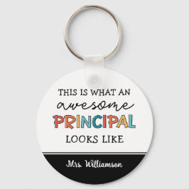 Personalisierter Schulleiter Schlüsselanhänger