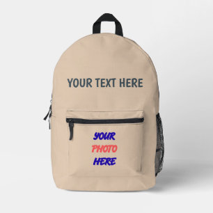 Personalisierter Schulrucksack mit Ihrem Foto & Te Bedruckter Rucksack