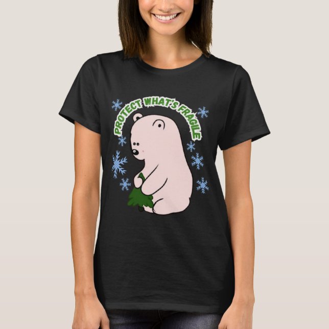 Personalisierter Schutz für das Zerbrechliche T-Shirt (Vorderseite)