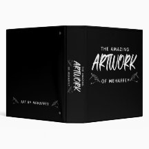 Personalisierter Schwarz-weißer Künstler Keepake