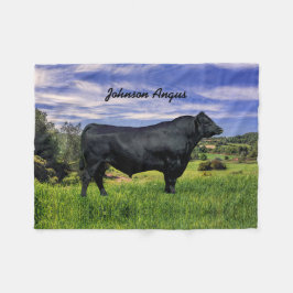 Personalisierter Schwarz-Winkel-Wurzelknopf Fleecedecke