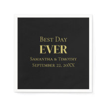 Personalisierter Schwarzer Gold-Best-Day