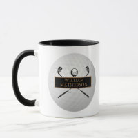 Personalisierter schwarzer Golfball Classic in Gol
