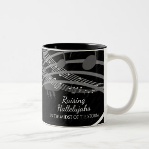 Personalisierter Schwarzer HEILSCHLAG Christlich Zweifarbige Tasse