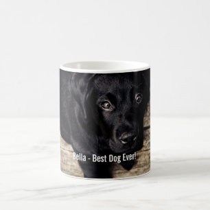 Personalisierter schwarzer Labrador-HundeFoto-und Tasse