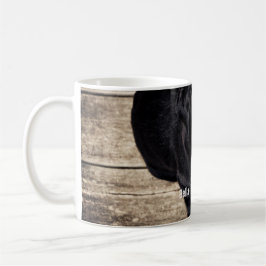 Personalisierter schwarzer Labrador-HundeFoto-und Tasse