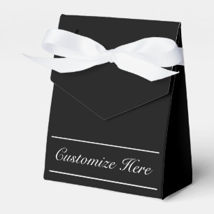 Personalisierter schwarzer u. weißer geschenkschachtel