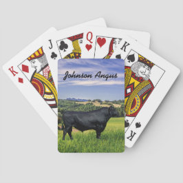 Personalisierter Schwarzer Winkel Spielkarten