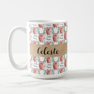 Personalisierter Schweinebecher – Süßes Bauernhoft Kaffeetasse