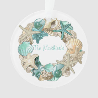 Personalisierter Seashell-Kranz-Ornament Ornament