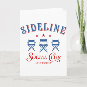 Personalisierter Seitenlinien-Social-Club-Sport-Mu Karte