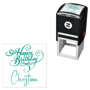 Personalisierter Selbstfärber-Stempel "Alles Gute Permastempel