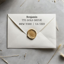 Personalisierter Selbstfärbungsstempel für Adresse