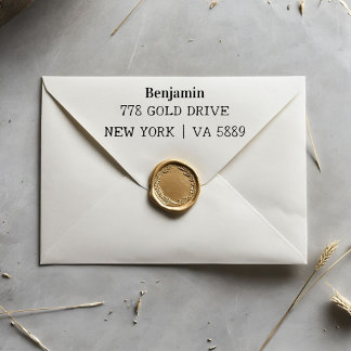 Personalisierter Selbstfärbungsstempel für Adresse Permastempel