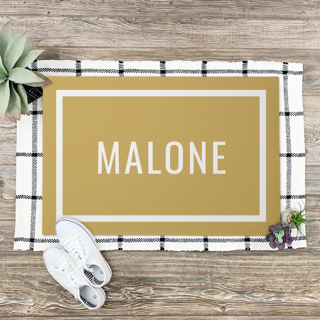 Personalisierter Senf-Name Fußmatte (Von Creator hochgeladen)