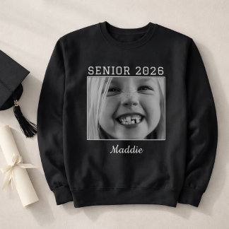 Personalisierter Senior 2026 individuelles Foto Ab Sweatshirt