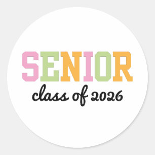Personalisierter Senior Runder Aufkleber